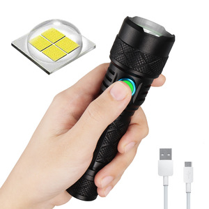 SST20 <b>LED</b> <b>Flashlight</b> 18650 Rechargeable Battery Outdoor Portable With Clip White Light - Product Image 2