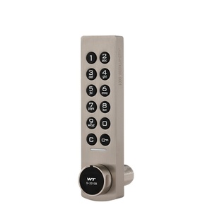S-2010B-00A0 Smart Digital Locker Cabinet Cam Locker <strong>Lock</strong> <strong>Wardrobe</strong> <strong>Lock</strong> 12 Digits with Press Button Silver Color - Product Image 1