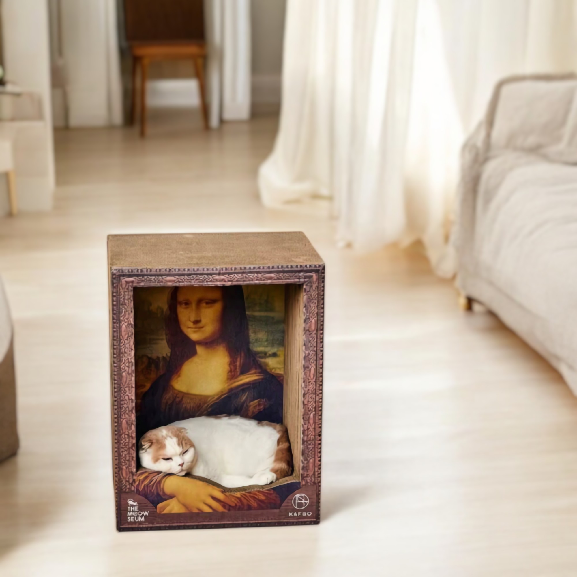 casa para gatos con marco