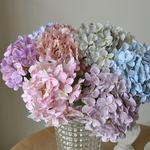 Flores Artificiales de Hortensia 3D, Decoración Artística para <span class=keywords><strong>el</strong></span> Hogar, Accesorios de Fotografía, Flores de Seda, Guías para Caminos de Boda, Arreglos Florales - Product Image 3