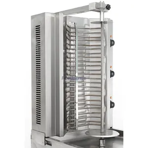 Shawarma Grill maschine Edelstahl Rauchfreie Broiler Maschine Elektrischer Döner Kebab Vertikaler automatischer rotierender Grill