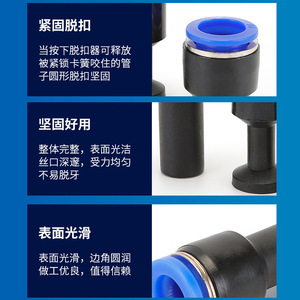 Tapón Endotraqueal PPF de 1/4 de Pulgada, Conexión Rápida de PP de Paso Directo, Reductor de 3/8 de Pulgada, Tapas de Válvula de Plástico PGJ a Prueba de Fugas - Product Image 6