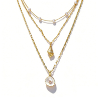 Collier pendentif en laiton plaqué or véritable imitation perle, best-seller, style bohème élégant, bijoux haut de gamme pour femmes