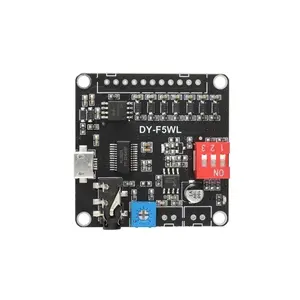 DY-F5WL MP3 Player Sound Module Voice Playback Board 5W DC 3.7V/5V Music Power Amplifier 32Mbit Flash WAV UART Controller