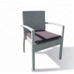 Trắng mía ghế ngoài trời wicker Nâu Cánh Tay ghế - Product Image 2