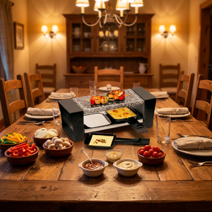 Grill coréen électrique d'intérieur, <span class=keywords><strong>raclette</strong></span> <span class=keywords><strong>à</strong></span> fromage, plaque en marbre détachable avec surface antiadhésive, 380W - Product Image 3