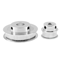 Pulley Aluminium Custom dengan Lubang Persegi, Lubang Heksagonal, Lubang D, Lubang Keyway, HTD 3M 5M 8M GT2 MXL XL T5 T10 AT5 S2M S5M Timing Pulley