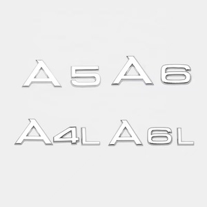 Convient aux badges <span class=keywords><strong>Audi</strong></span> Badges de numéro arrière Badges 4WD Badges latéraux et badges de déplacement pour les modèles A3/A4L/A6L/A8L Décoratifs - Product Image 2