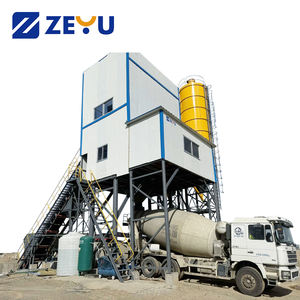 Planta Mezcladora de Concreto Pequeña y Fija de 180m3/h, Línea de Producción Totalmente Automática con Control PLC, Motor, Rodamientos y Energía Eléctrica - Product Image 1