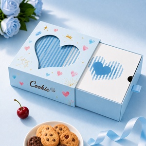 Nouvelle Boîte Cadeau Créative Personnalisée en Carton avec Cœur Batteur Dynamique pour Aliments, Chocolats, Biscuits, Donuts, Snacks <span class=keywords><strong>à</strong></span> Emporter - Product Image 1