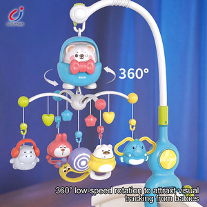 Móvil musical para cuna Chengji con rotación 360°, conexión inalámbrica, control remoto, oso colgante, campana para cama <span class=keywords><strong>de</strong></span> bebé con luz, <span class=keywords><strong>de</strong></span> fábrica - Product Image 2