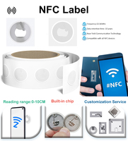 Небольшой материал для домашних животных RFID/NFC/UHF, смарт-этикетки, наклейки, прочные и водонепроницаемые упаковочные бирки с бесплатным образцом