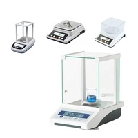 Balanza Analítica Electrónica con Lectura de Precisión de 0.1mg/0.0001g, Calibración Automática Interna, Pantalla LCD, para Uso en Laboratorio