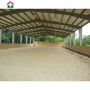 Equestrian horse barril kits equitação estável arena shed metal estrutura de aço materiais de construções