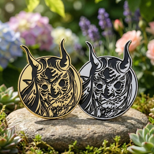 Set <span class=keywords><strong>de</strong></span> pines <span class=keywords><strong>de</strong></span> metal <span class=keywords><strong>de</strong></span> aleación <span class=keywords><strong>de</strong></span> zinc con temática <span class=keywords><strong>de</strong></span> <span class=keywords><strong>terror</strong></span> vintage, estampados en relieve y esmaltados en 3D, personalizados <span class=keywords><strong>de</strong></span> fábrica para coleccionistas - Product Image 6