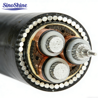 Câble d'alimentation blindé haute tension Sinoshine YJV32, conducteur en cuivre XLPE 26/35 kV, pour la construction, l'informatique, l'énergie urbaine et industrielle