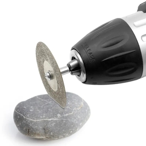 Disques de découpe diamantés pour outils rotatifs, lames de scie circulaires pour mini-perceuse Dremel, mandrin de coupe pour bois, pierre, plastique, verre, carrelage - Product Image 4