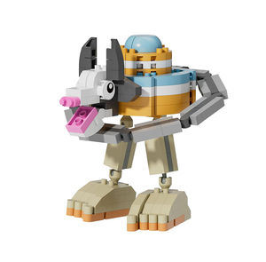 Jouet de construction en bois AI, figurine abstraite homme en bâton, thème Montagne et Mer, Tungtungsahur, style <span class=keywords><strong>Ninja</strong></span> Fusion Monstre, avec éléments animaliers - Product Image 3
