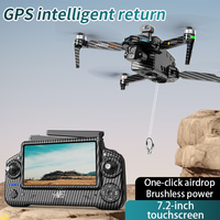 Drone professionnel AE60 US Stock 4K avec nacelle 3 axes, transmission d'image numérique WIFI 5.8G, évitement d'obstacles et GPS avec caméra