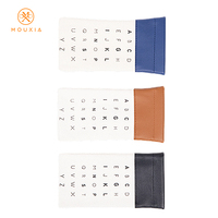 Étui à lunettes en toile imprimée alphabet avec fermeture à pression en PU, 3 couleurs, logo personnalisé, impression en relief or et argent, sac de rangement pour lunettes
