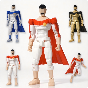 Cape <span class=keywords><strong>Commander</strong></span> FDM Figurine d'<span class=keywords><strong>action</strong></span> entièrement articulée imprimée en 3D, jouet de bureau de collection héros, vente en gros OEM ODM - Product Image 1