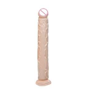 14 Zoll Super Long Riesiger schwarzer Dildo Big Penis Sex für Frauen