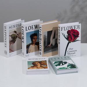 นอร์ดิกหนังสือภาษาอังกฤษง่ายๆเครื่องประดับกระดาษสำหรับถ่ายรูปชั้นวางหนังสืออุปกรณ์ประกอบฉากโมเดลการตกแต่งห้องนั่งเล่น - Product Image 2