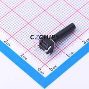 TSD001B18026A Tactile Switch Through hole Component (THT)-4P,6x6mm Switch Round Button 2.6N Through Hole 6mm - Product Image 2