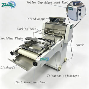 Machine à façonner le pain ZL-380, machine à façonner le pain commercial, 50-1000g <span class=keywords><strong>de</strong></span> pâte pour la production <span class=keywords><strong>de</strong></span> pain <span class=keywords><strong>de</strong></span> mie en <span class=keywords><strong>boulangerie</strong></span> - Product Image 3