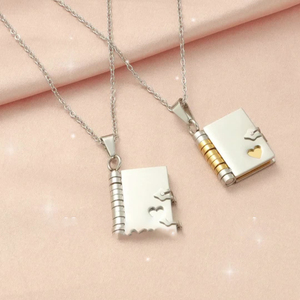 Regalo di <span class=keywords><strong>San</strong></span> <span class=keywords><strong>Valentino</strong></span> <span class=keywords><strong>per</strong></span> <span class=keywords><strong>Lei</strong></span>: Collana Trendy in Acciaio Inossidabile Placcato Oro 18K con Scritta 'L'Amore Eterno' <span class=keywords><strong>per</strong></span> Feste - Dropshipping - Product Image 1