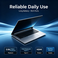 Ordinateur portable Intel 14 pouces, vente en gros, tablette PC sous Windows 11, 14 pouces, i5, 16 Go de RAM, SSD 512 Go, écran FHD, ordinateur portable