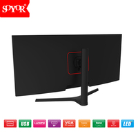 Nouvel écran d'ordinateur 34 pouces 16:9 4K 165Hz HDR VA, temps de réponse de 1 ms, hauteur réglable, support rotatif, double port DP/USB, pour les professionnels