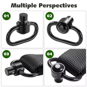 Support de fixation rapide tactique pour sangle de fusil de chasse 1,25 pouce <span class=keywords><strong>QD</strong></span> haute pression - Product Image 6