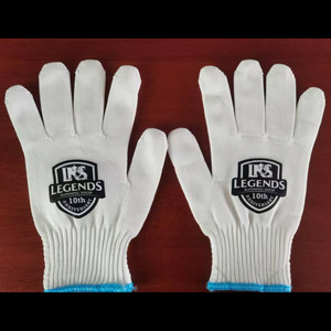 Guantes de Trabajo Personalizados con Impresión, Guantes de Seguridad de Algodón Aislantes del Calor, Gruesos, Antideslizantes, de Punto Blanco, Talla Grande, para Uso General - Product Image 2