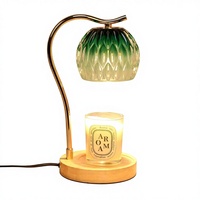 Lampe chauffe-bougie parfumée GEEZO avec minuterie et variateur d'intensité, USB filaire, pour table – Cadeau de Noël ou d'anniversaire pour maman, décoration de chambre à coucher pour femme