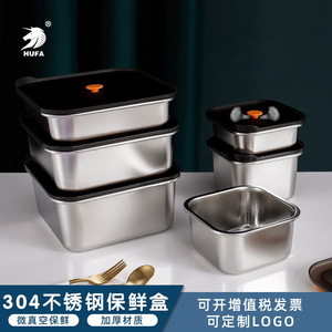 Stainless Steel Square Lunch <b>Container</b> Sealed Lid Food Storage For Kitchen Frozen Grain Packaging - Product Image 5