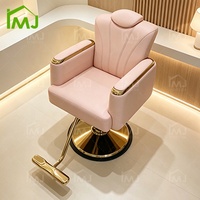 Chaise de barbier réglable et pivotante pour salon de coiffure