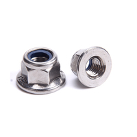 M10 Acier Classe 4.8 8.8 10.9 12.9 Nickel Chrome Cadmium Plaqué Nylon Insert Hexagone Bride Dentelée Contre-écrou DIN6926