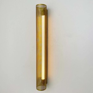 Top vente meilleure qualité couloir métal appliques murales Simple perforé Long verre Tube applique murale bureau à domicile exportation de gros - Product Image 2