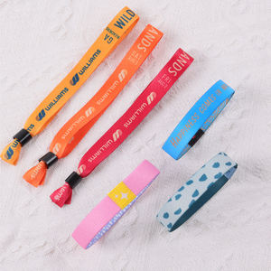 أربطة قماشية قابلة للتعديل مع سوار معصم بشعار بتصميم مخصص سوار معصم لتذكرة المعرض - Product Image 5