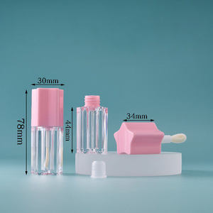 Tube vide pour gloss à lèvres en forme d'étoile à cinq branches, avec tête de brosse en <span class=keywords><strong>mousse</strong></span> épaisse de 5 ml, pour gloss à lèvres, eye-liner, mascara - Product Image 3