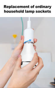 מצלמת נורת לד אלחוטית Vi365 E27 2MP, מצלמת אבטחה פנימית CCTV, הקלטת אודיו ווידאו 360 מעלות, ראיית לילה IPC - Product Image 4