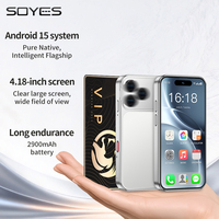 Nuevo Smartphone Xs19pro Versión Superior, Tamaño de Tarjeta, 4.18 Pulgadas, 6G+128G, Android 15.0, Octa Core, 20MP, 4G Global