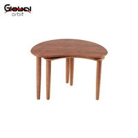 Tables basses modernes réglables en chêne massif pour salon, mobilier de maison Global Orbit GO-1722-2