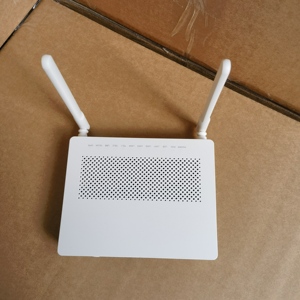 Módem GPON DK FIBER HG8245H 4GE+2TEL+USB+SC 2.4G con Antena Externa FTTH, <span class=keywords><strong>Fibra</strong></span> Óptica Monomodo ONT ONU WiFi Blanco, 1 Año de Garantía - Product Image 1