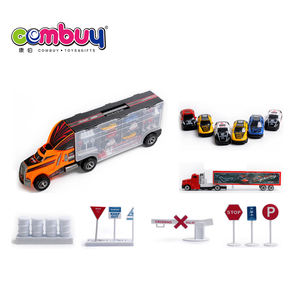 Camión <span class=keywords><strong>de</strong></span> Bomberos <span class=keywords><strong>de</strong></span> Metal <span class=keywords><strong>de</strong></span> Juguete, Modelo Fundido a Presión, con Contenedor <span class=keywords><strong>de</strong></span> Transporte - Product Image 5