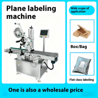 Machine d'étiquetage automatique à haute efficacité pour surfaces planes, écran tactile pour bouteilles, cartons en verre, sacs, boîtes pour aliments, cosmétiques