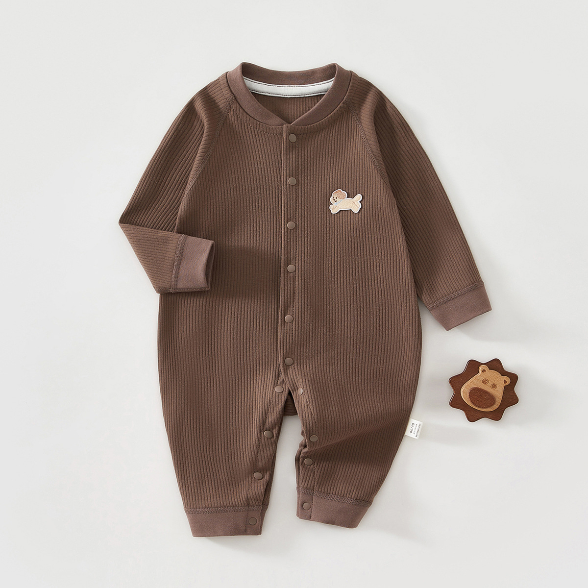Spring autumn jumpsuit bell puppy cafe