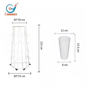 Support de plantes d'intérieur en métal à vente directe, grand présentoir à fleurs multi-niveaux à 5 étages avec roulettes - Product Image 6