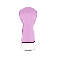 Housse de tête de club de golf personnalisée en toile PU/nylon avec logo couleur, fermeture magnétique, légère, durable, protection solaire, broderie, ODM/OEM